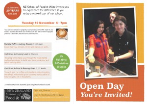 NZSFW Open Day Flyer